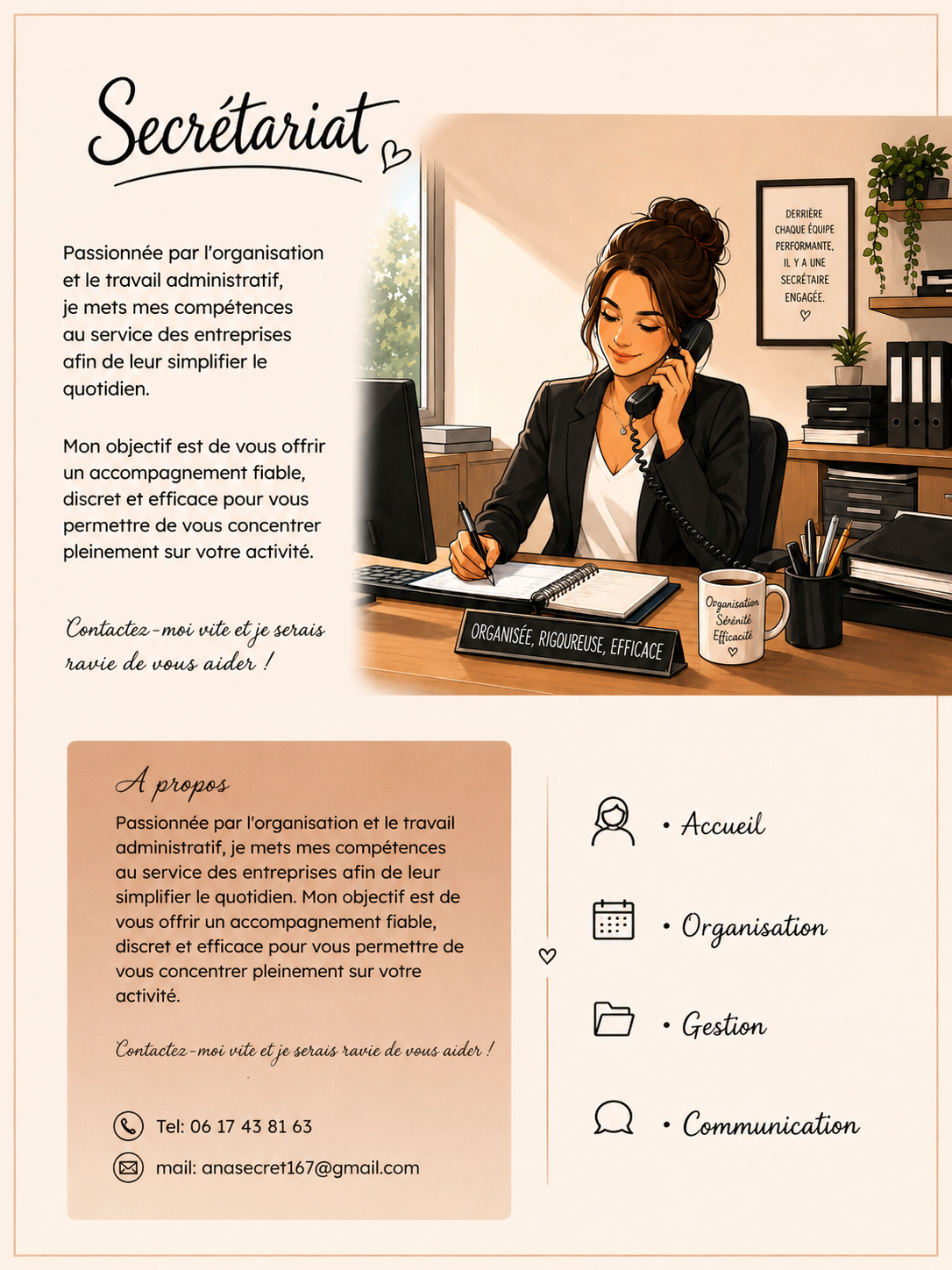 Ana Secret – Services de secrétariat et assistance administrative